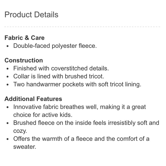 LL Bean Kids Sweater Fleece - Picture 11 of 12